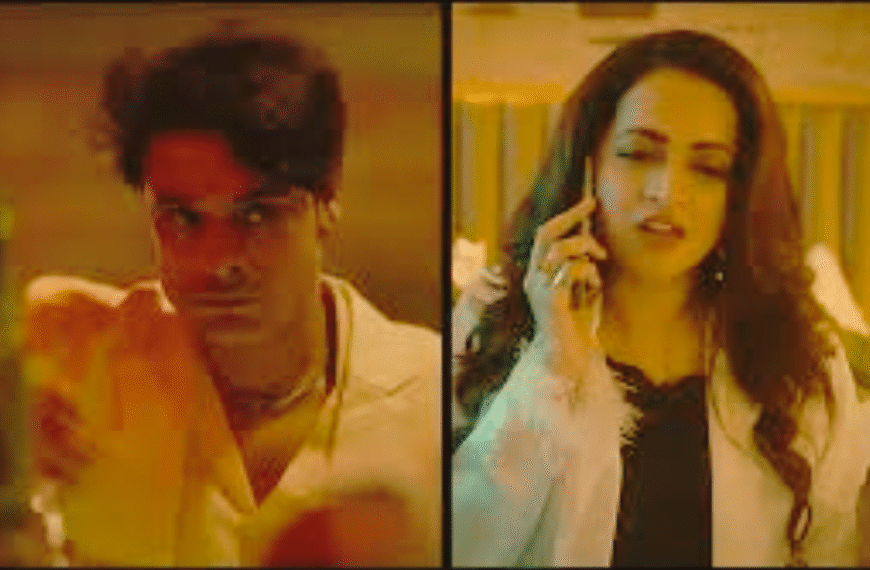 Poster of Nadikar showing Tovino Thomas in intense look